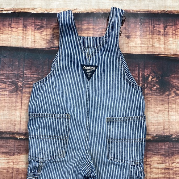 RELISTED OshKosh Striped Denim Overalls - Picture 6 of 8